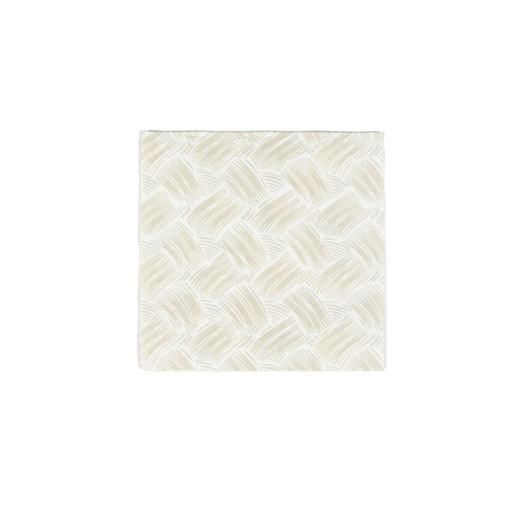 Caspari Basketry Flax Paper Linen Cocktail Napkins - 15 Per Package
