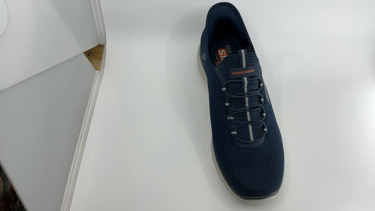 Skechers Men's Summits High Range Hands Free Slip-in Sneaker, Navy, 12 Wide