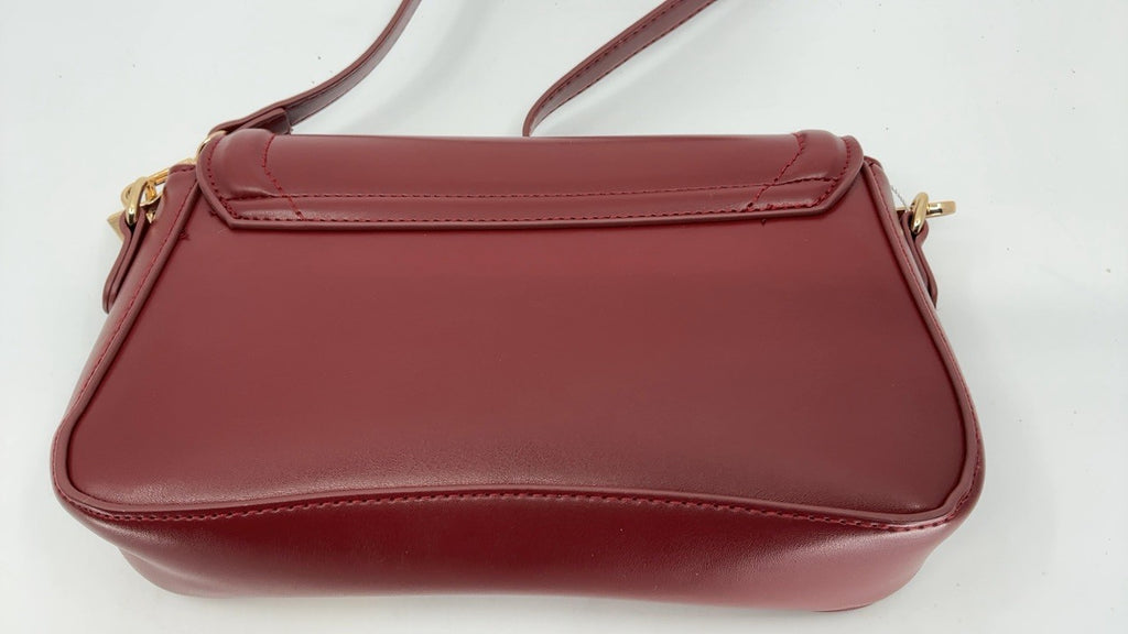 Trendy Burgundy Shoulder Bag for Women Small Hobo Clutch Purse