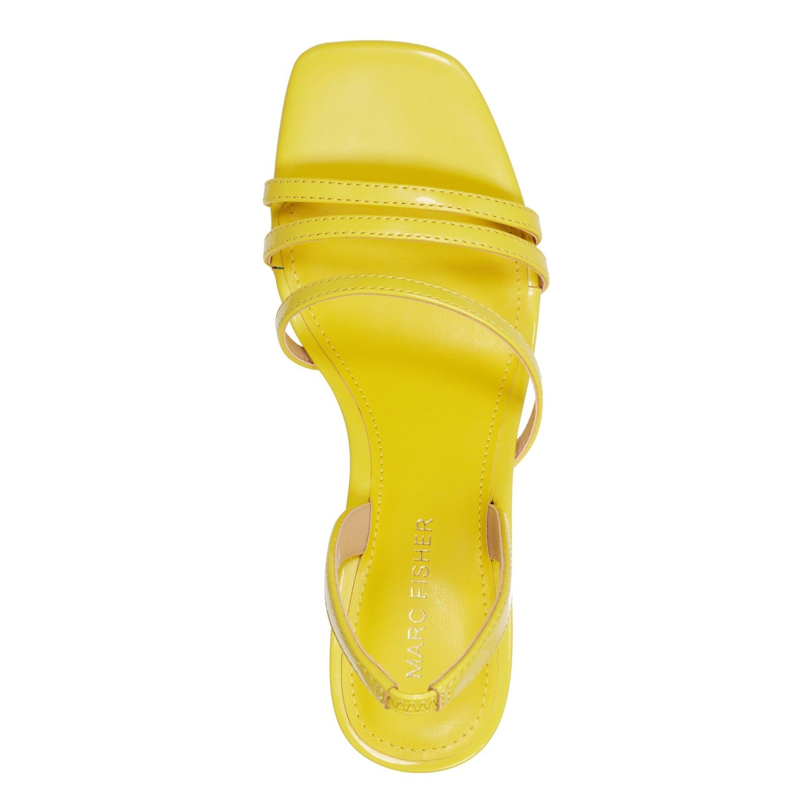 Nalina Heeled Sandal 8.5 Yellow Patent by Marc Fisher