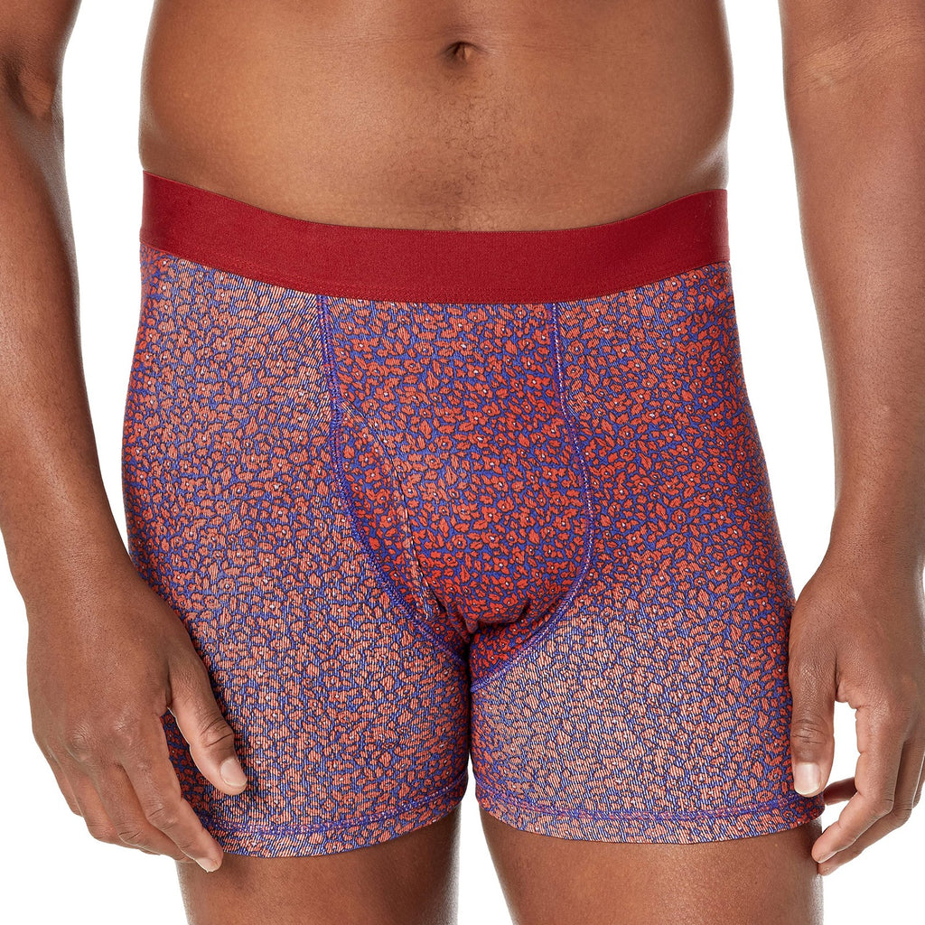 Men's Boxer Briefs 5-Pack, Cotton, Tag-Free, Medium, Mixed Prints
