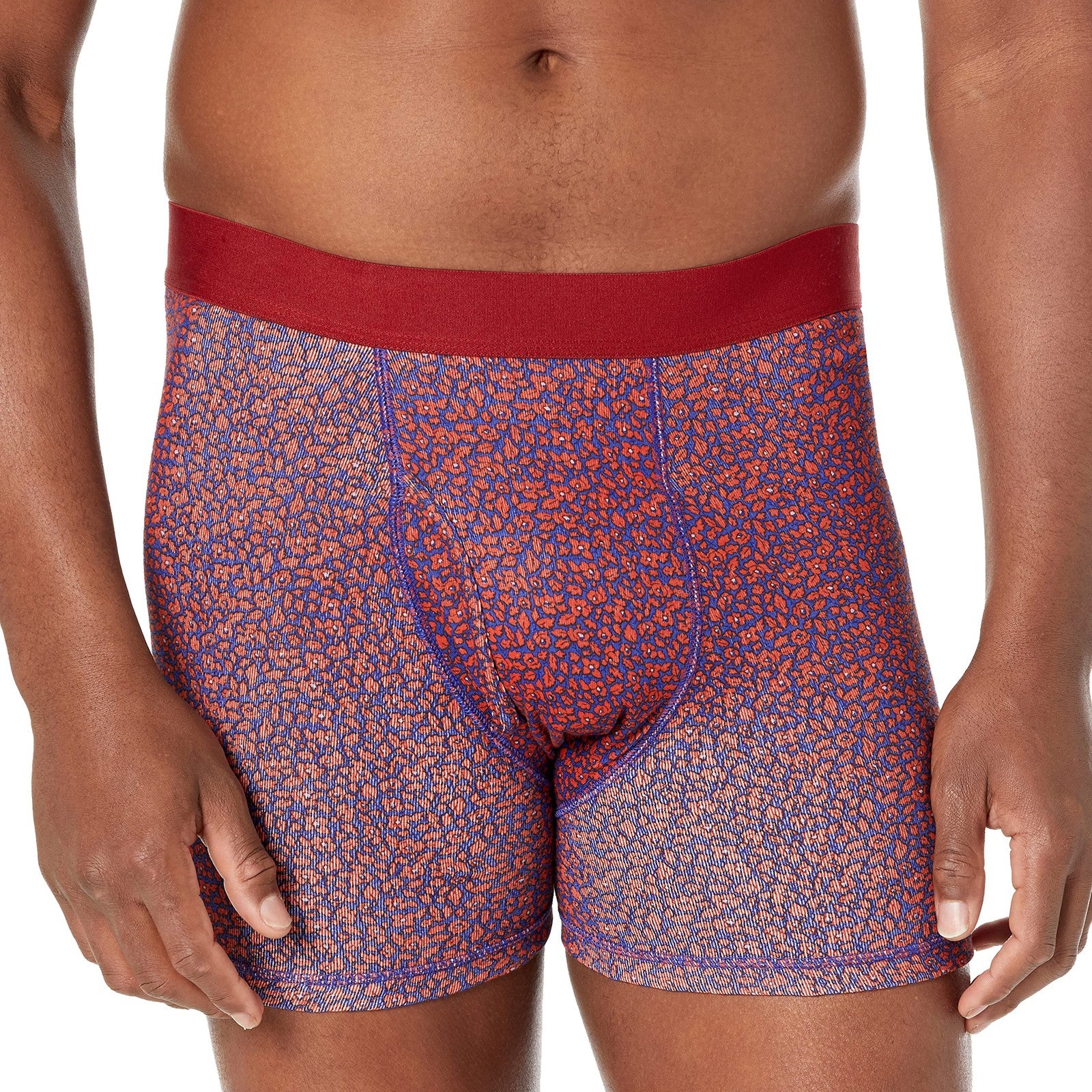 Men's Boxer Briefs 5-Pack, Cotton, Tag-Free, Medium, Mixed Prints