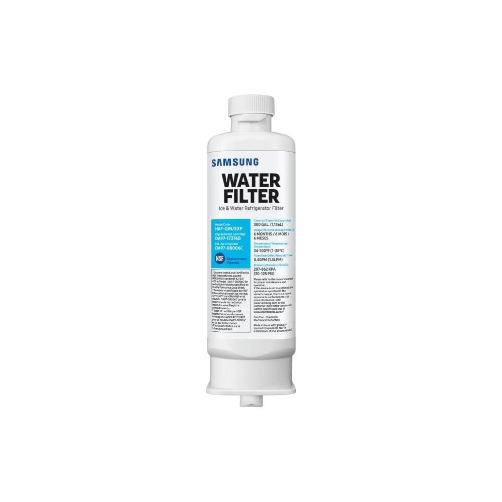 Samsung Genuine Refrigerator Water Filter HAF-QIN/EXP, 1 Pack, Clean Water