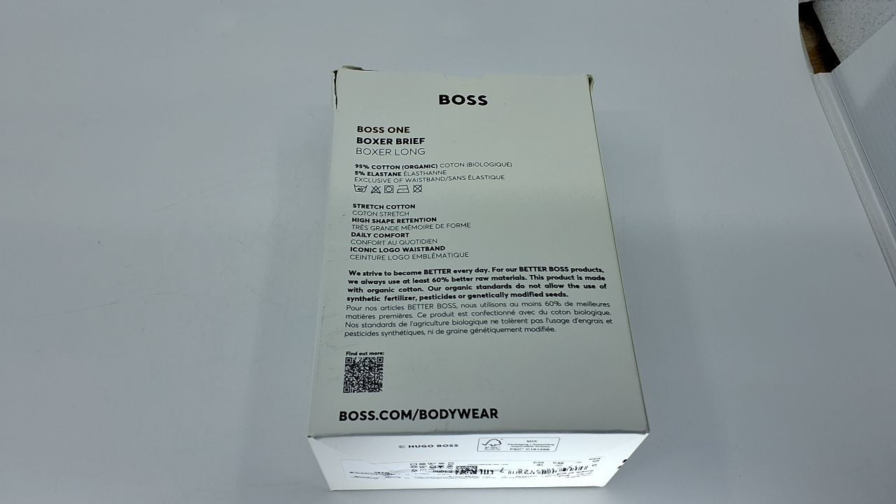 BOSS, 3-Pack Logo Icon Boxer Brief, black carbon, XXL