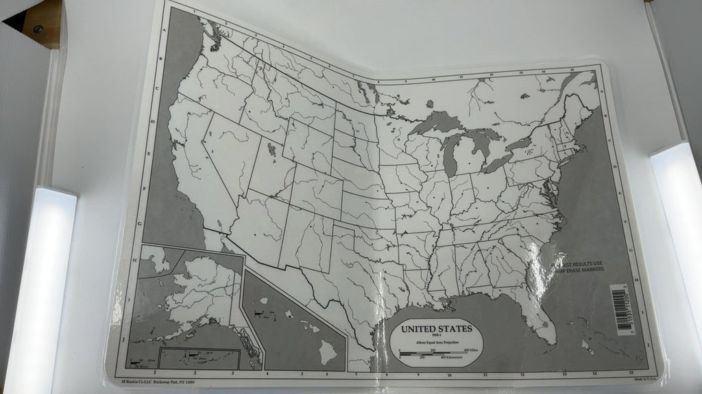 Painless Learning Map of USA Placemat Large