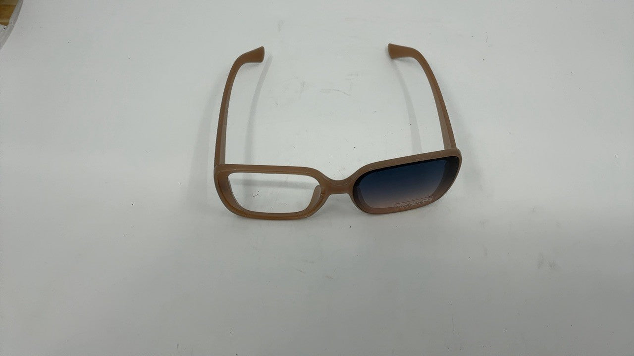 TAHARI TH815 Retro Oversized Square Sunglasses 64mm Nude UV Protection