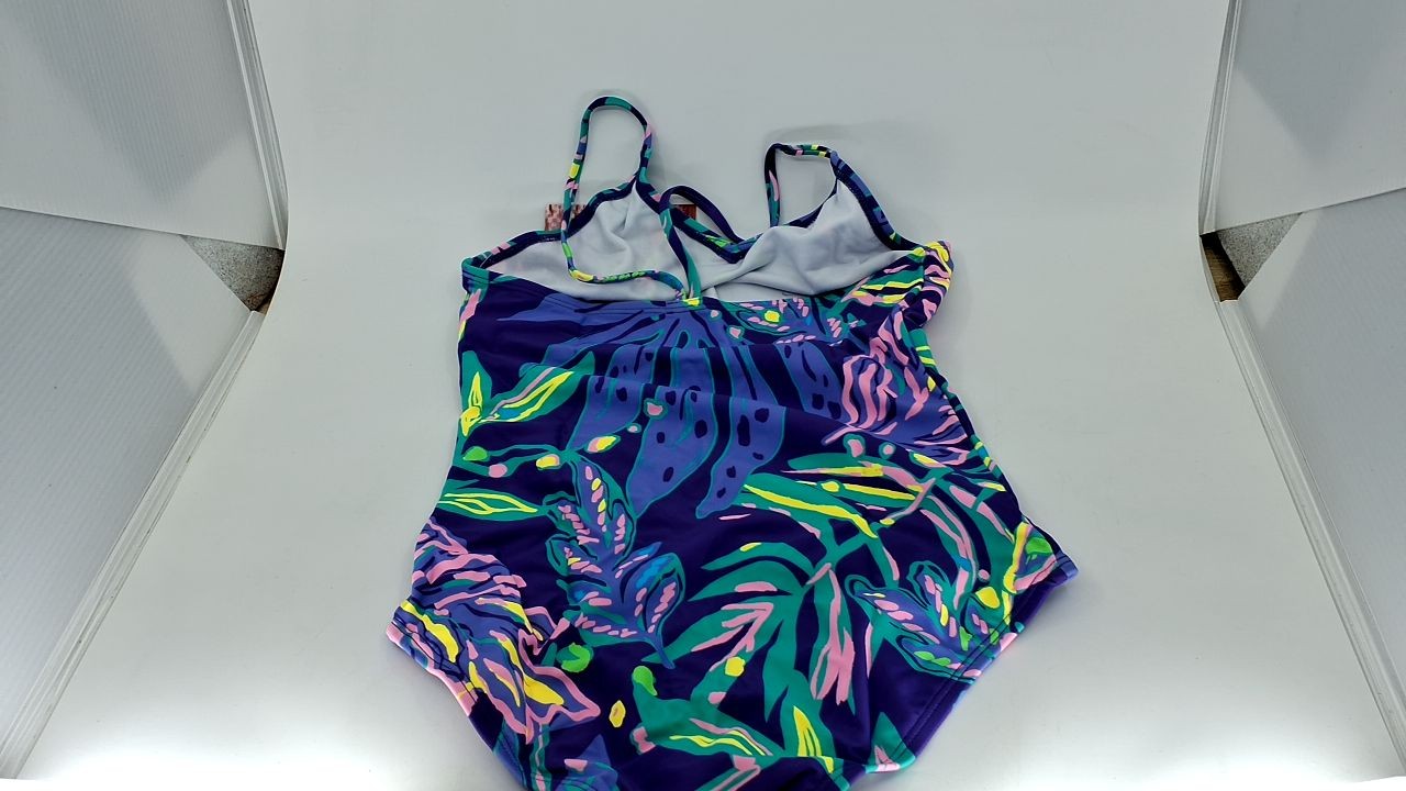 Kanu Surf Girls' Hurricane Beach Sport UPF 50 one Piece Swimsuit, Tammy Purple