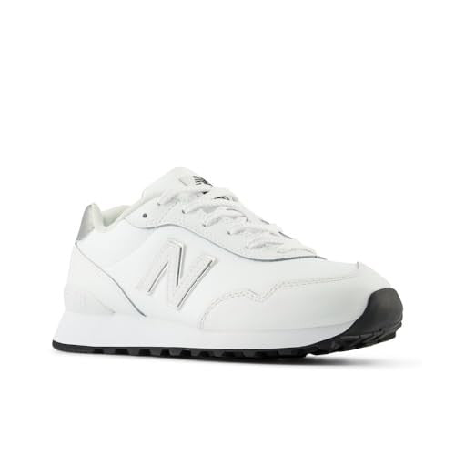 New Balance Women's 515 V3 Sneaker, White/Silver, 7.5 W