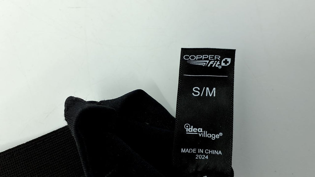 Copper Fit ICE Compression Gloves Infused with Menthol, Black, Small/Medium