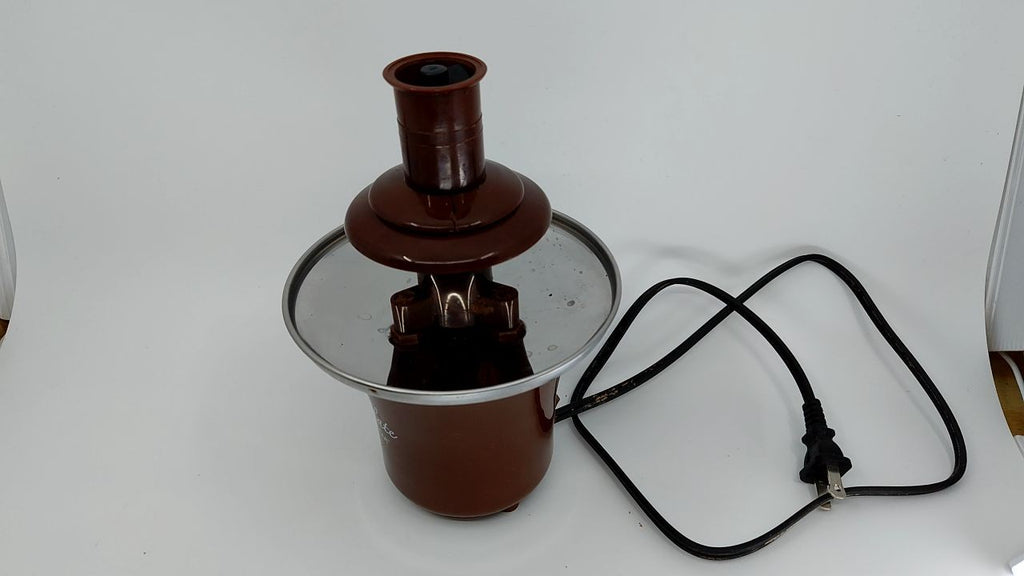 3 Tier Chocolate Fondue Fountain - Dip Fruits & Snacks - 8 Oz - Brown