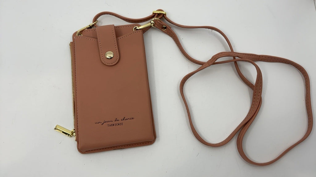 Small Pink Leather Crossbody Bag for Women - Lightweight Shoulder Purse