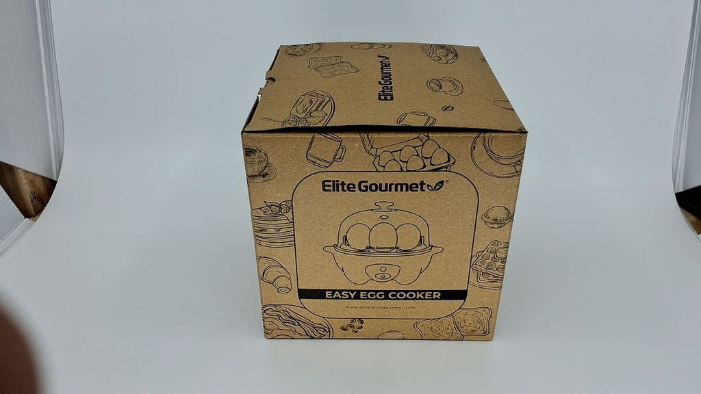 Elite Gourmet Egg Cooker, 7 Capacity, Soft/Medium/Hard Boiled, Black