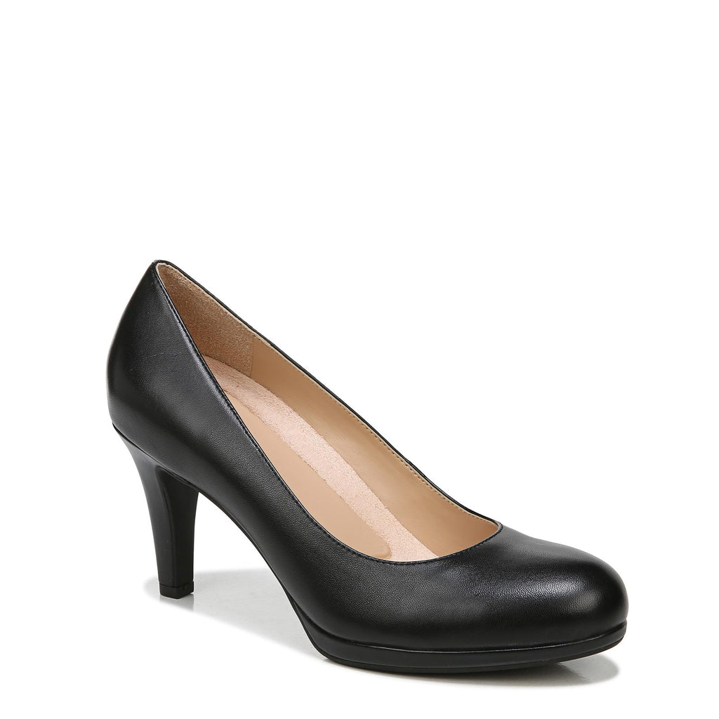 Naturalizer Womens Michelle Pump Black Leather 7 W