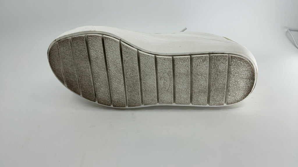 Dr. Scholl's Womens Time Off Platform Sneaker, White Smooth, Size 6.5