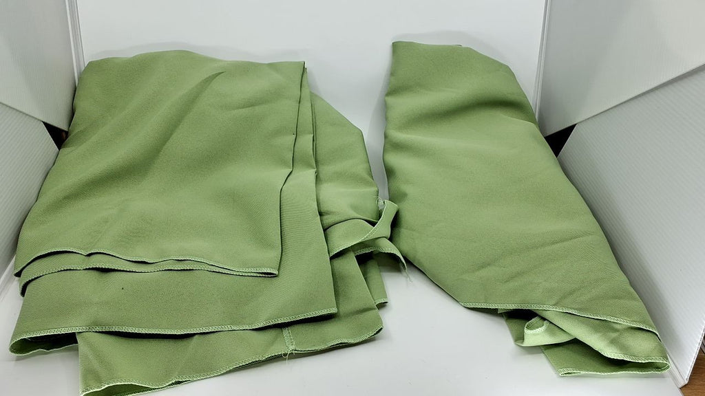 Sage Green 10ft x 8ft Polyester Backdrop Curtains w/ Rod Pockets