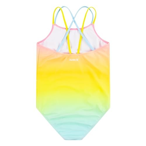 Hurley Girls One Piece Swimsuit, Pink Flamingo, 14