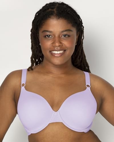 Fruit of the Loom Womens T-Shirt Bra, Lilac Whisper/Purple Velvet/Black, 38B US