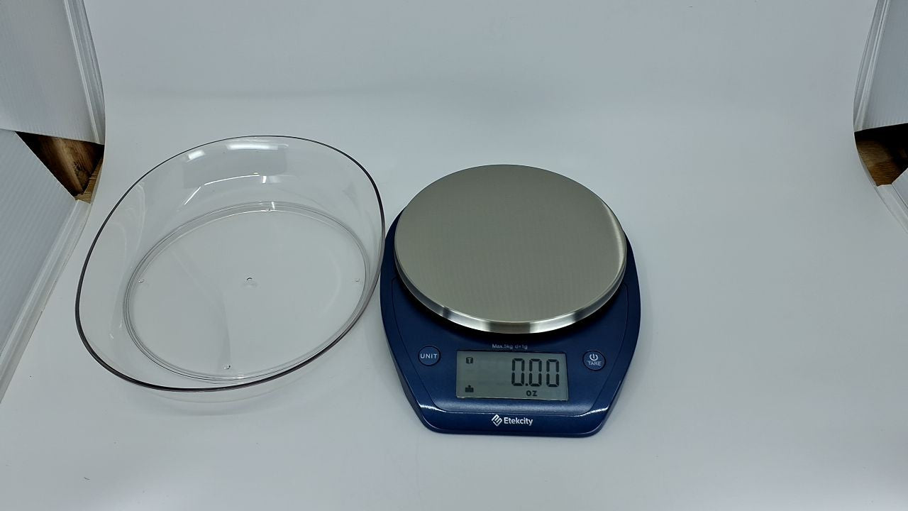 11lb Etekcity Food Scale, Digital Grams & Ounces, Stainless Steel Bowl