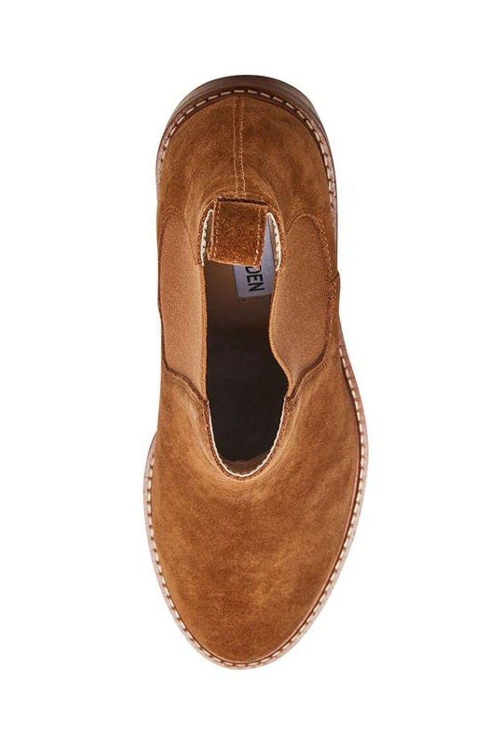 Steve Madden womens Chelsea Boot, Chestnut Suede, 10 US