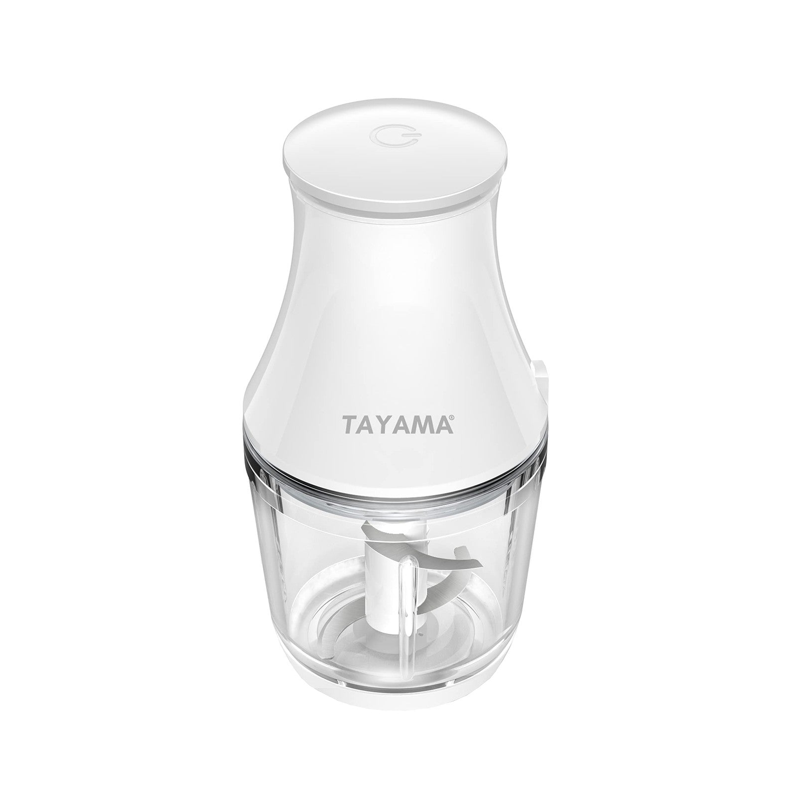 TAYAMA 2.5 Cup White 200W Mini Chopper 4-Layer Blade Food Processor, Medium