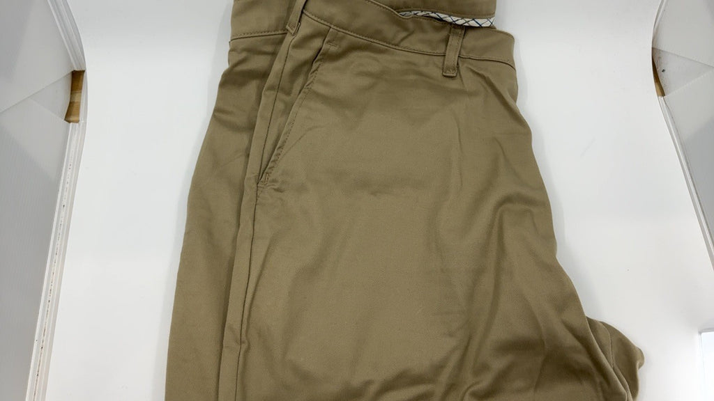 Lee Total Freedom Stretch Relaxed Fit Flat Front Pant, 38W x 32L, Khaki