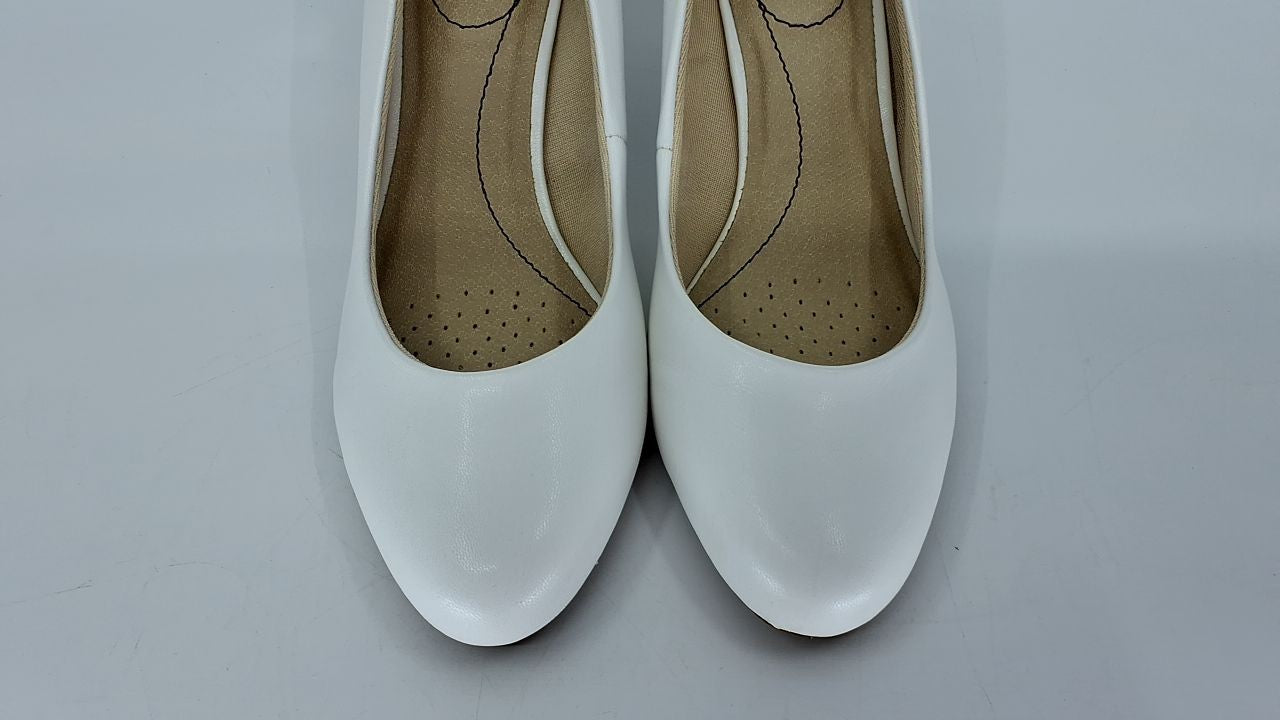 LifeStride Womens Parigi Pumps White 7.5 M