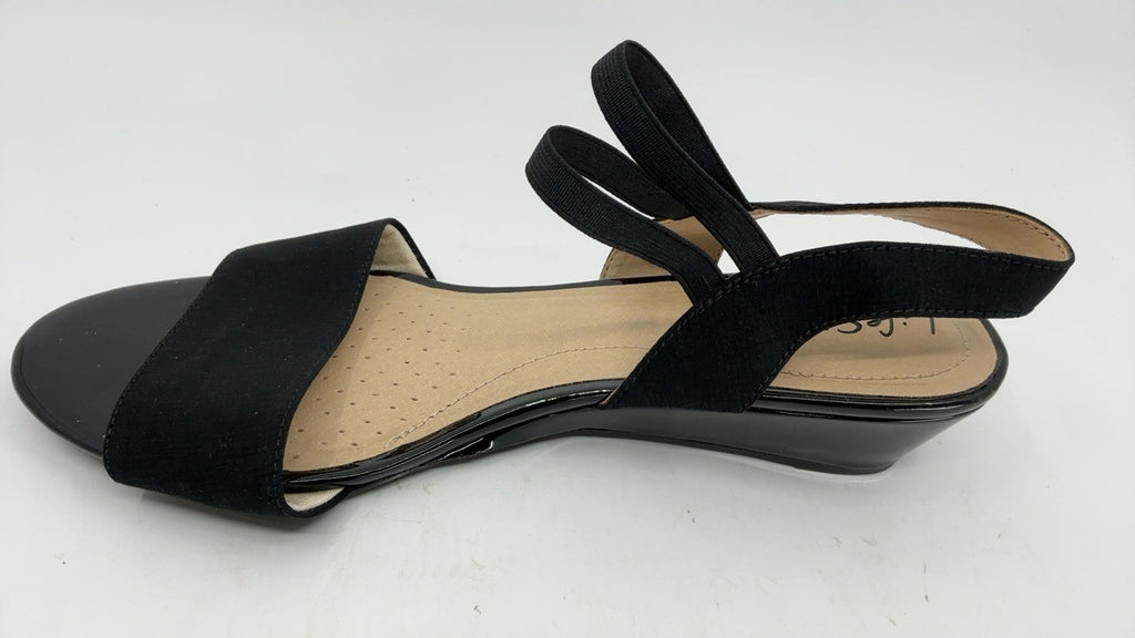 LifeStride Womens Yolo Sandal Black 10 W
