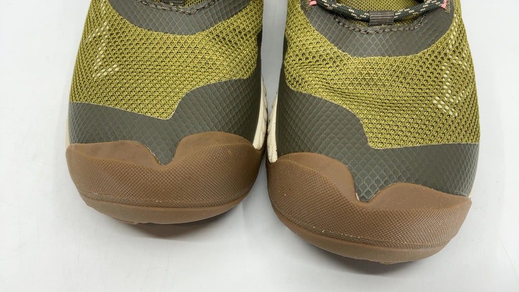 KEEN Women's NXIS Evo Mid Hiking Boots, 9 US, Olive Drab/Silver Birch