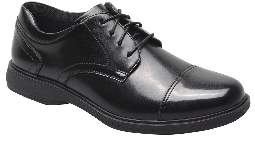 KORE Pro Cap Toe Oxford, Black, 12W, Slip Resistant Comfort Technology