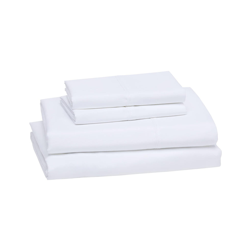 King Microfiber Bed Sheet Set 4PC 14-Inch Deep Pockets Bright White