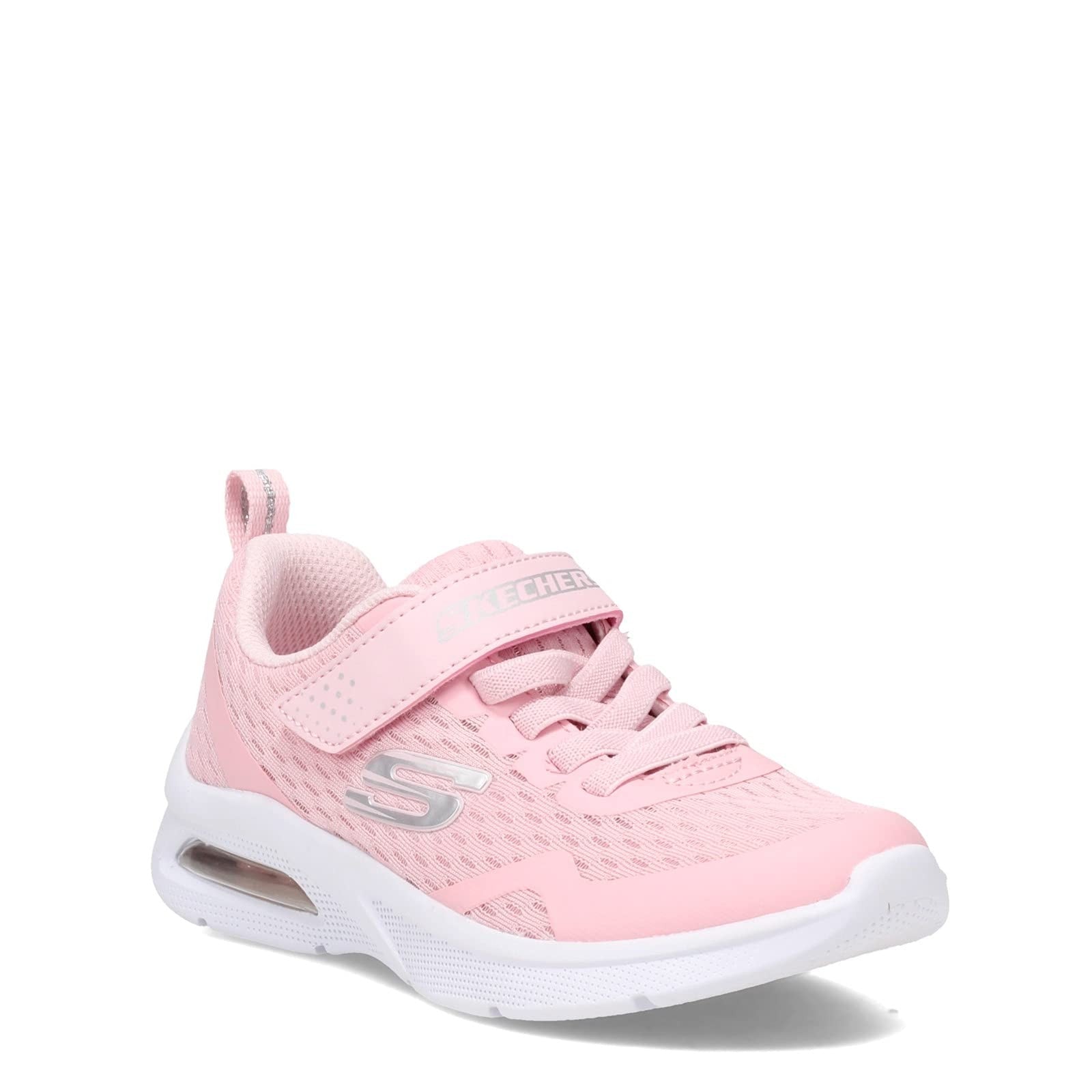 Skechers girls Microspec Max Sneaker, Light Pink, 3 Little Kid US