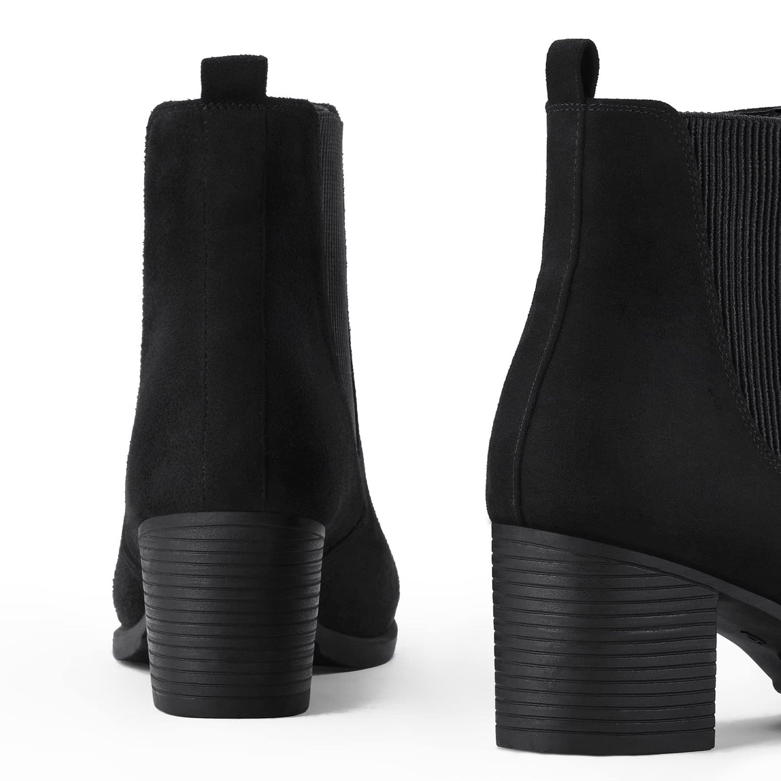 COASIS Women's Chelsea Boots Chunky Block Heel Slip On with Elastic Sided 6.5W