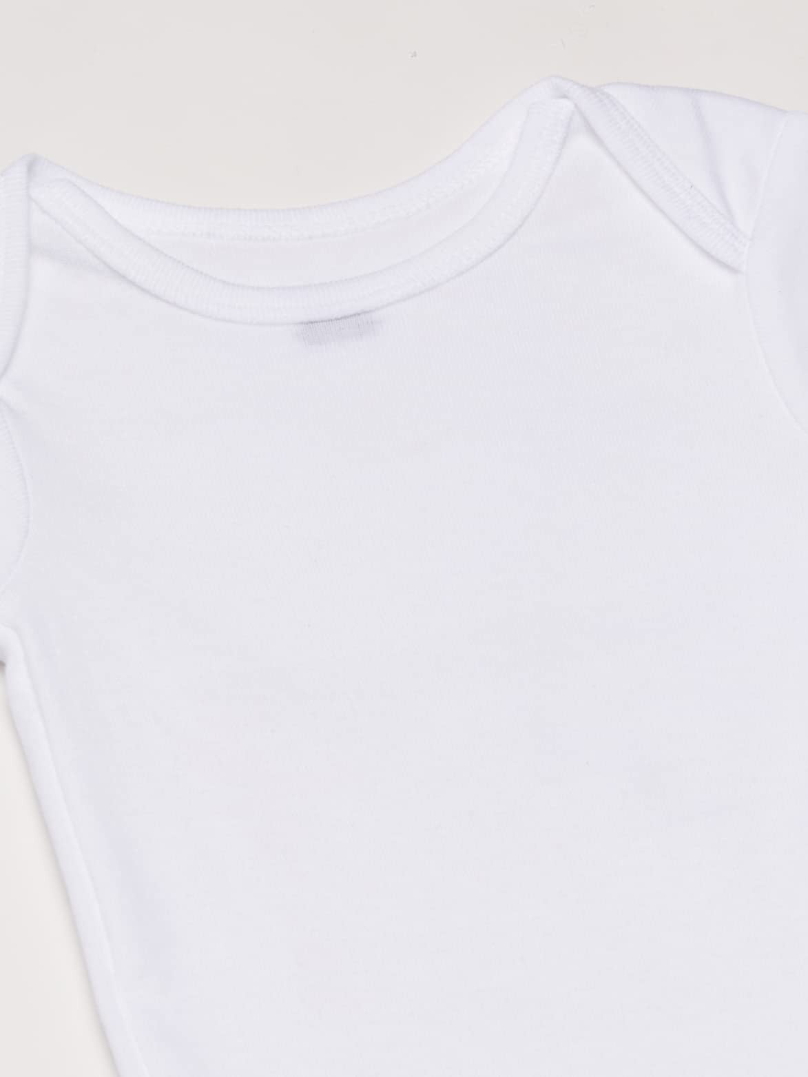 Gerber Baby 5-Pack Solid Onesies Bodysuits, White, 18 Months
