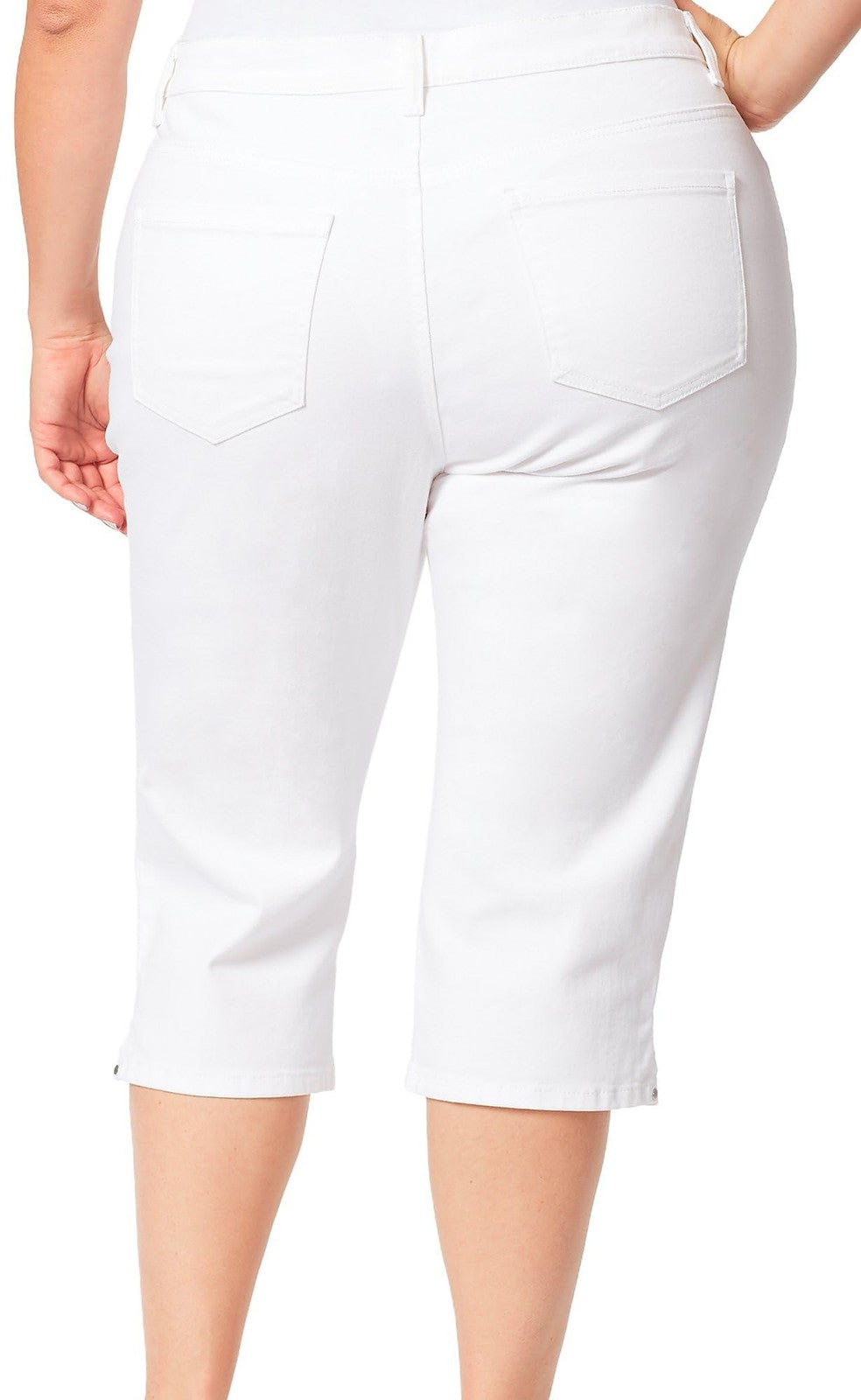 Gloria Vanderbilt Women's Amanda Capri Jean, Vintage White, 12 Regular