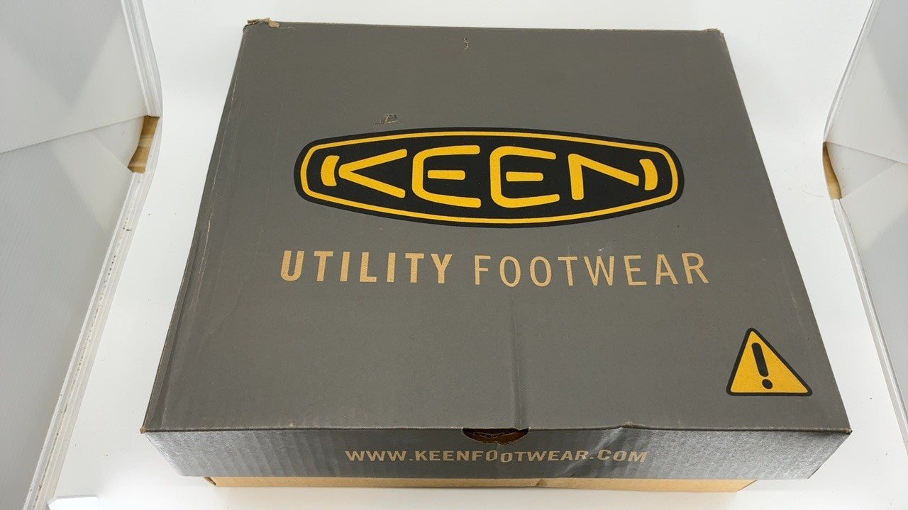 KEEN Reno Mid Waterproof Athletic Work Boots 11W Composite Toe Dark Olive