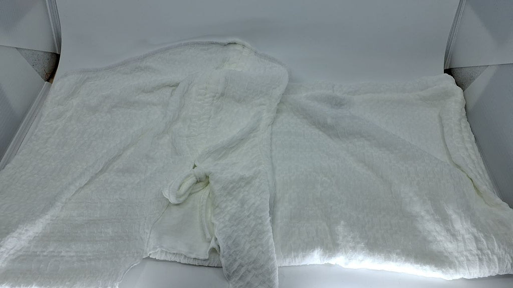 Summer Two Piece Set for Women, White, Strapless Top & Mini Skirt, Medium