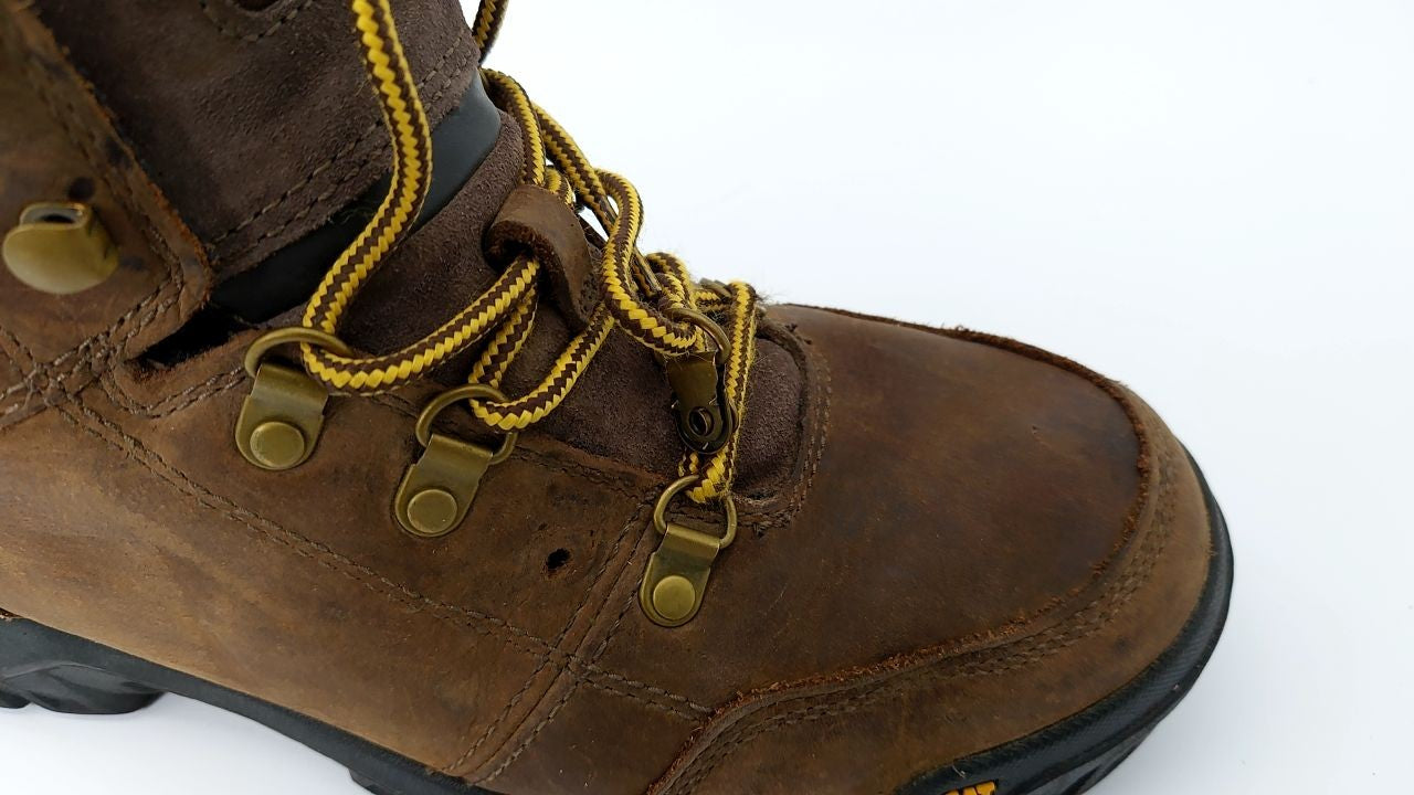 **needs repair** Cat Footwear Men's Outline Soft Toe Work Boot, Seal Brown, 9