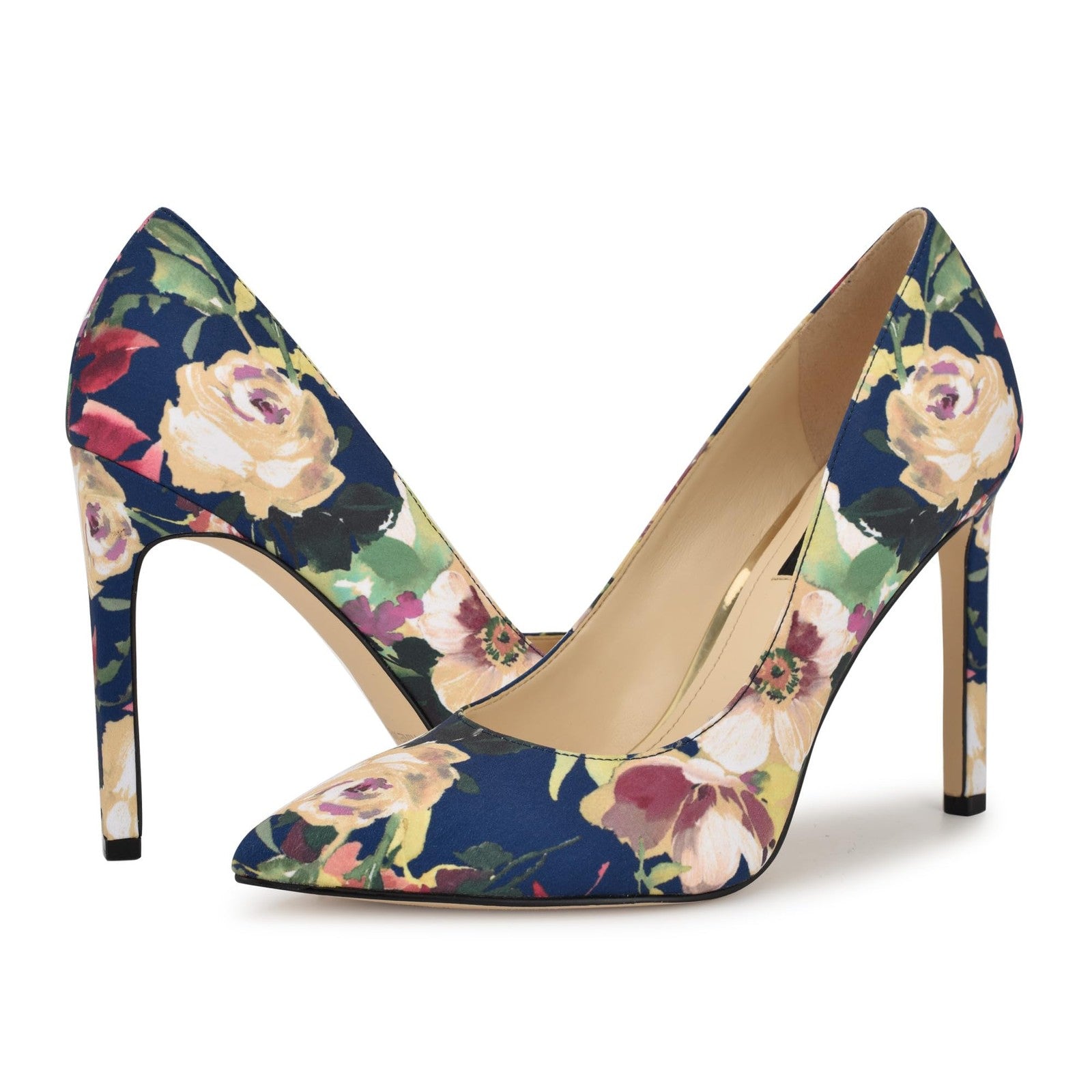 Nine West 7 Tatiana Pump Navy Fall Floral Multi Women’s Shoes