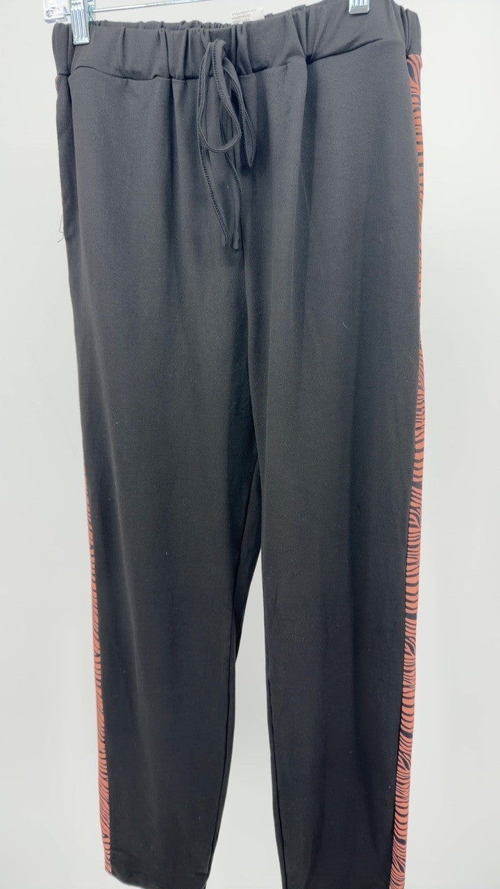 Zebra Print Top and Pants Set
