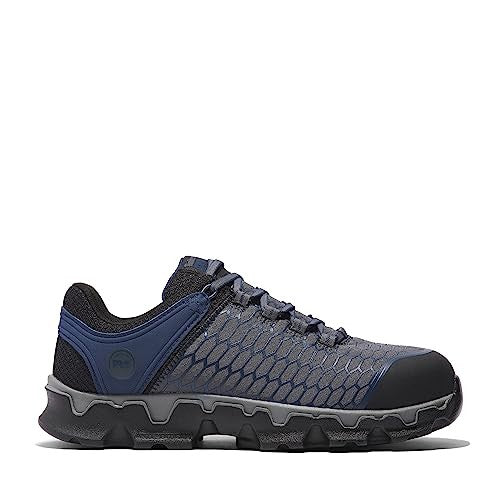 Timberland PRO Powertrain Sport Alloy Safety Toe Work Shoe, Grey/Navy, 11.5