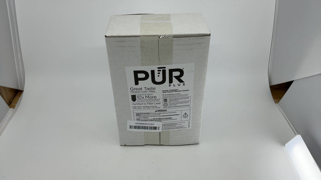 Lead-Reducing Faucet Mount Filter, PUR Plus, 100 Gallons, Grey