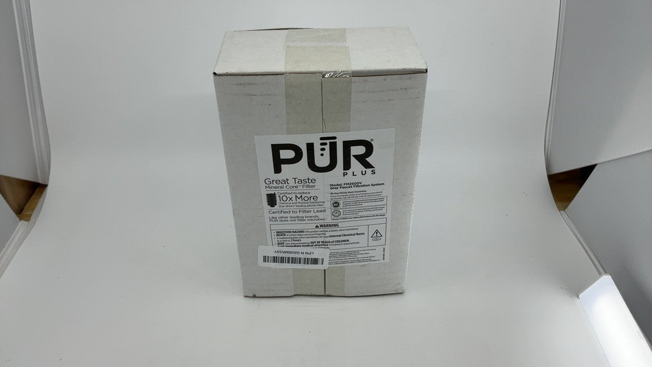 Lead-Reducing Faucet Mount Filter, PUR Plus, 100 Gallons, Grey