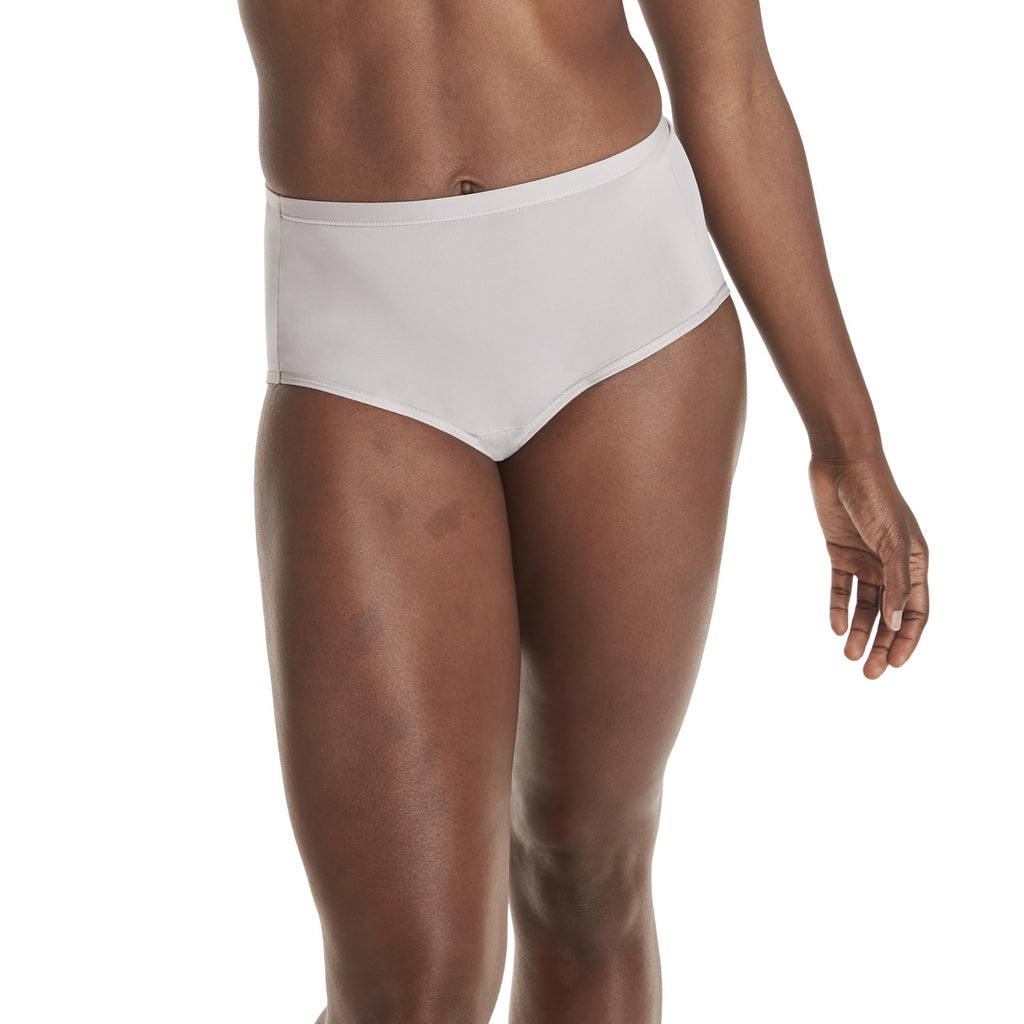 Hanes Women's Fresh & Dry 3-Pack Period Briefs, Size 9, Beige/Gray/Black