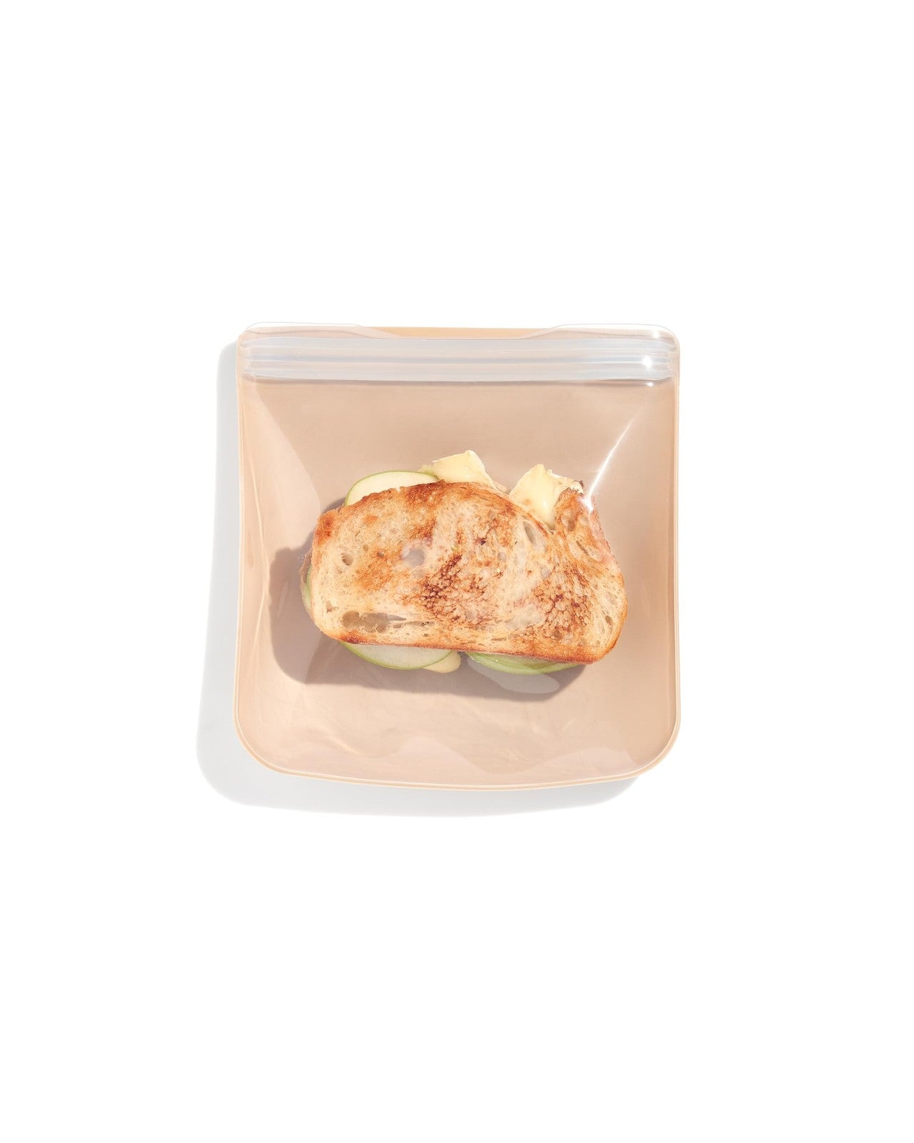 W&P Porter 34oz Silicone Bag, Sandwich, Oat Color, Eco-Friendly Storage