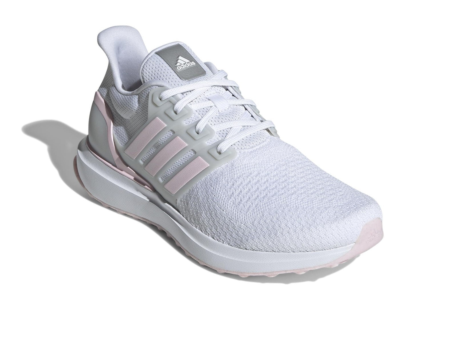 adidas Women's UBounce DNA Sneaker, White/Clear Pink/Silver Metallic, 6
