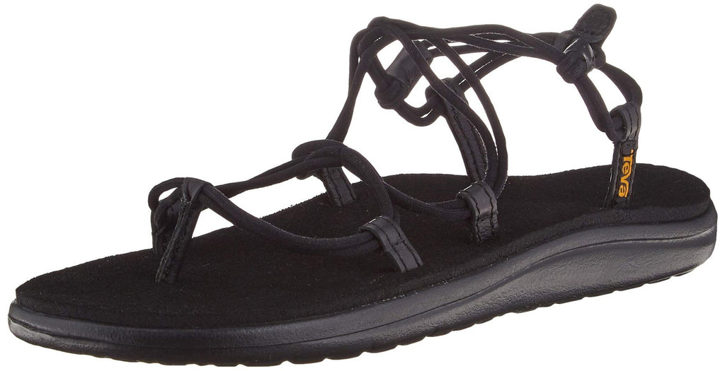 Teva womens Voya Infinity Sandal, Black, 11 US