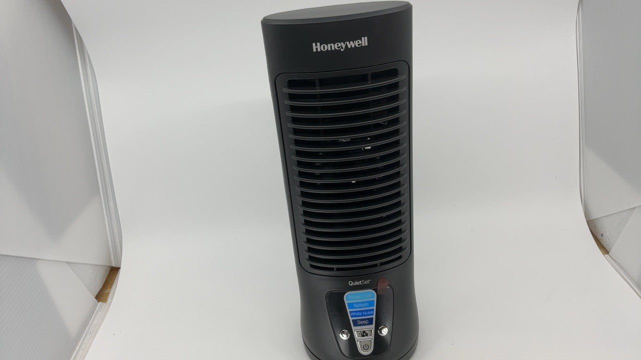 Honeywell Quiet Table Fan, 13in Oscillating, 4 Levels, Black, HTF210B