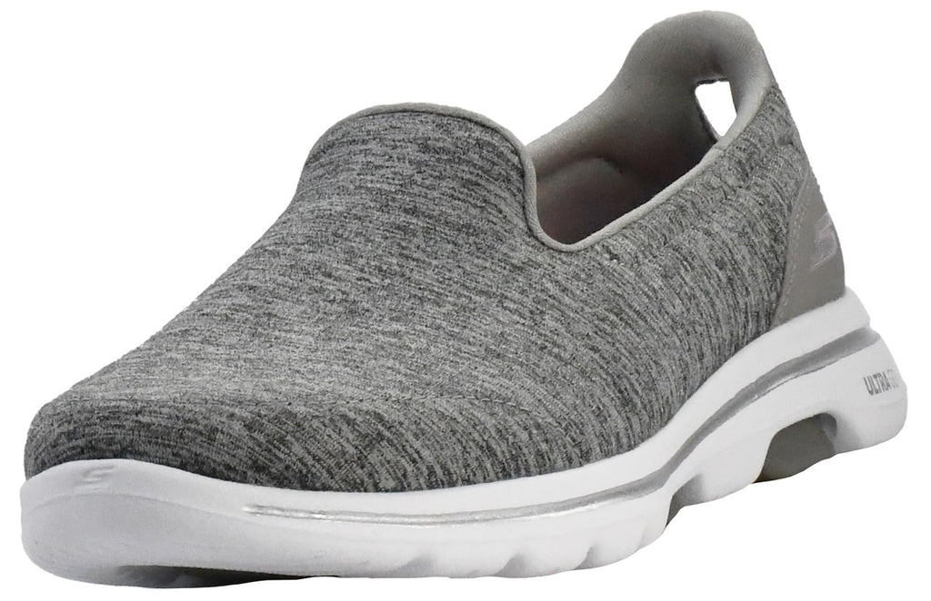 Skechers Women's GO Walk 5 - Honor Shoe, Gray, 8 W US