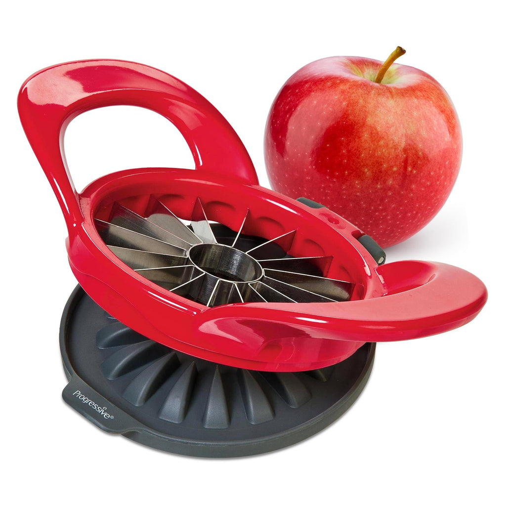 PrepWorks Apple Slicer & Corer - 16-Slice w/ Safety Cover, Dishwasher Safe