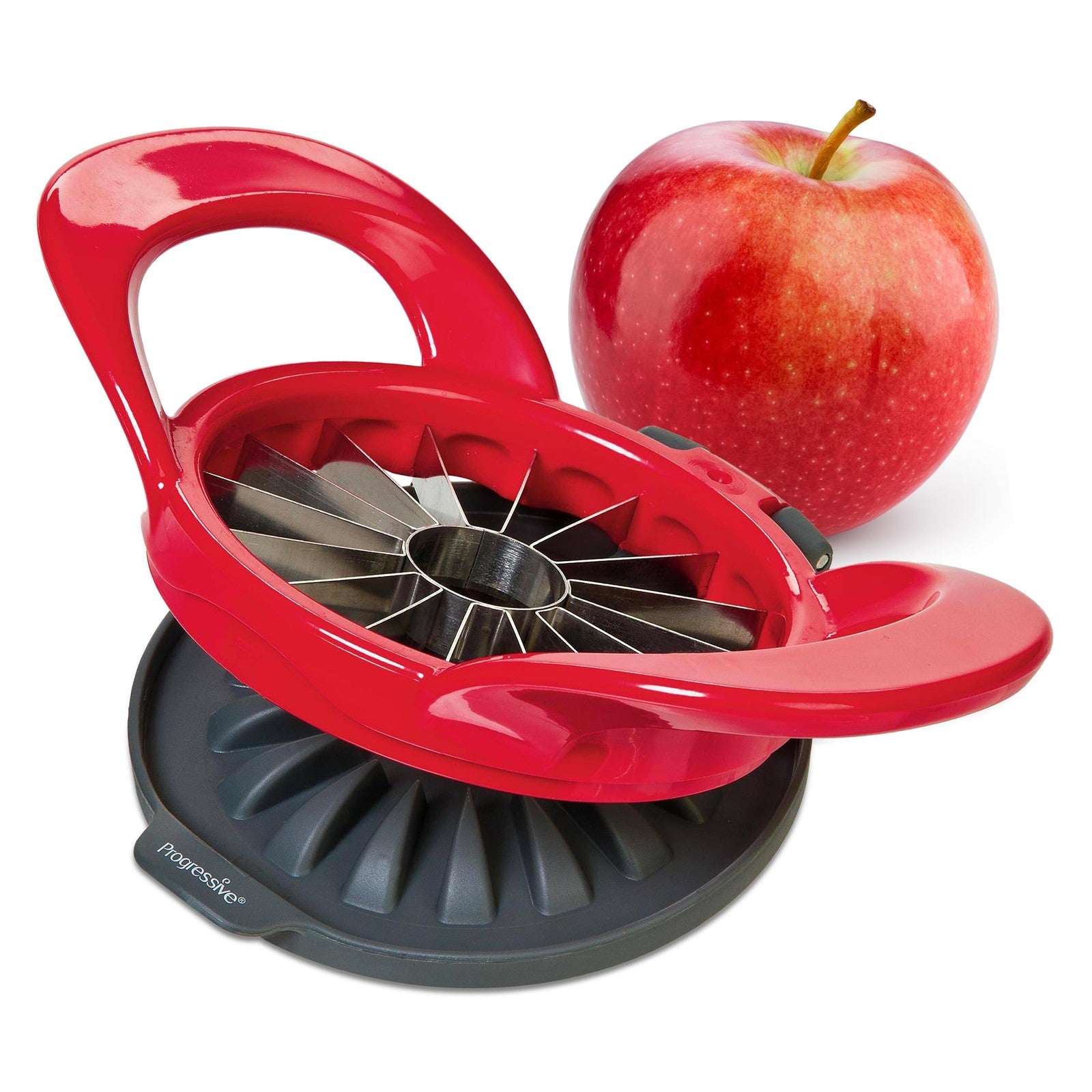 PrepWorks Apple Slicer & Corer - 16-Slice w/ Safety Cover, Dishwasher Safe
